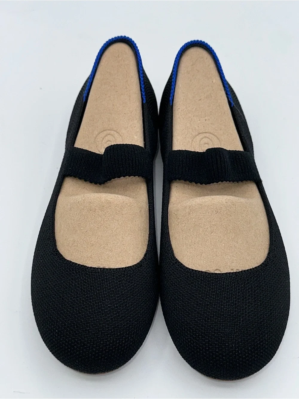 Rothy’s The Kids Mary Jane Slip-On Black  Shoes Ballerina Flats Girls Sz 2  AA27